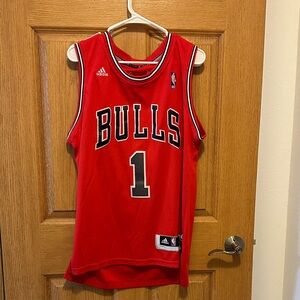Adidas Bulls Red Basketball Jersey